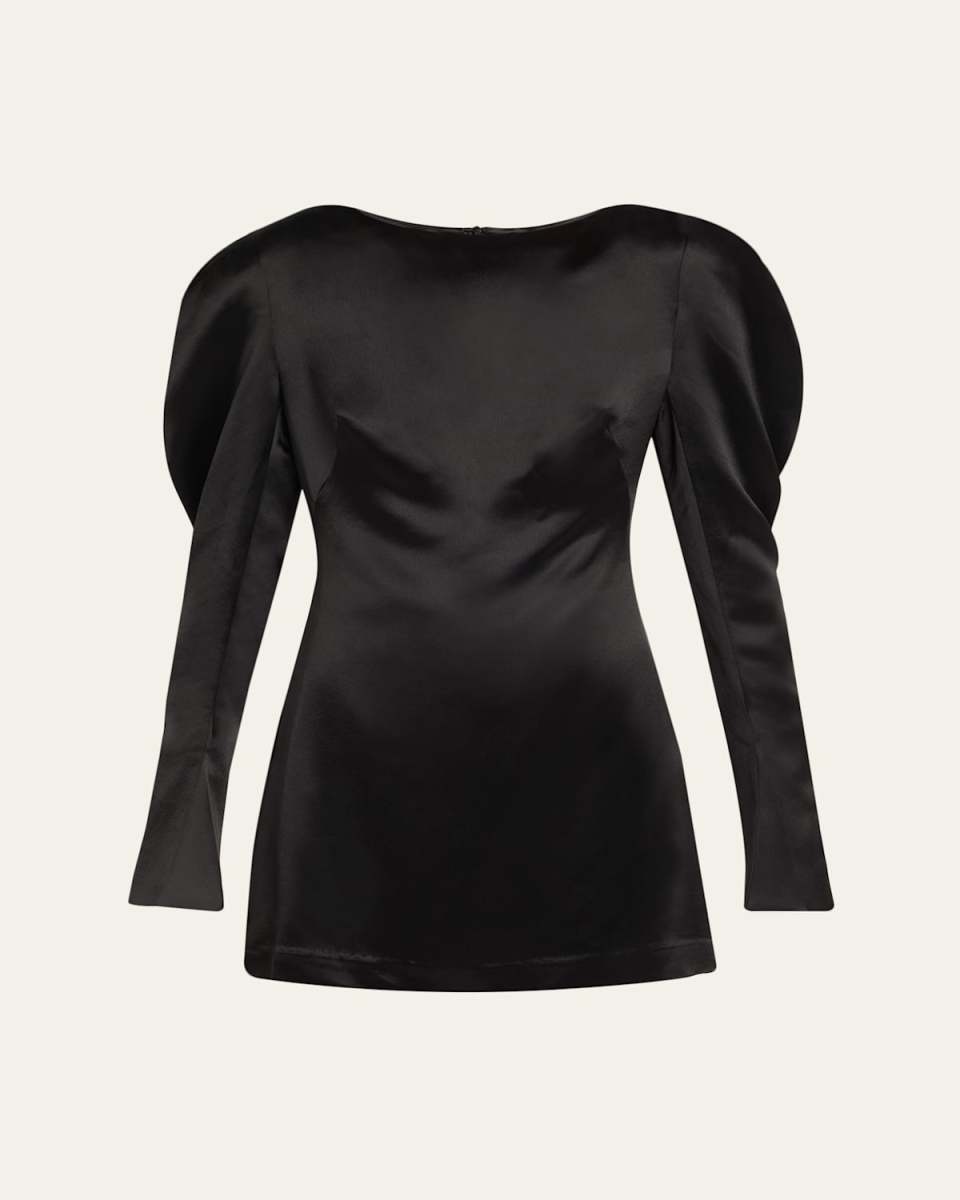Victoire Satin Mini Dress